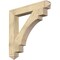 Ekena Millwork Merced Arts & Crafts Rough Sawn Bracket, Douglas Fir, 6"W x 44"D x 44"H BKT06X44X44MRC03RDF - alternate 1